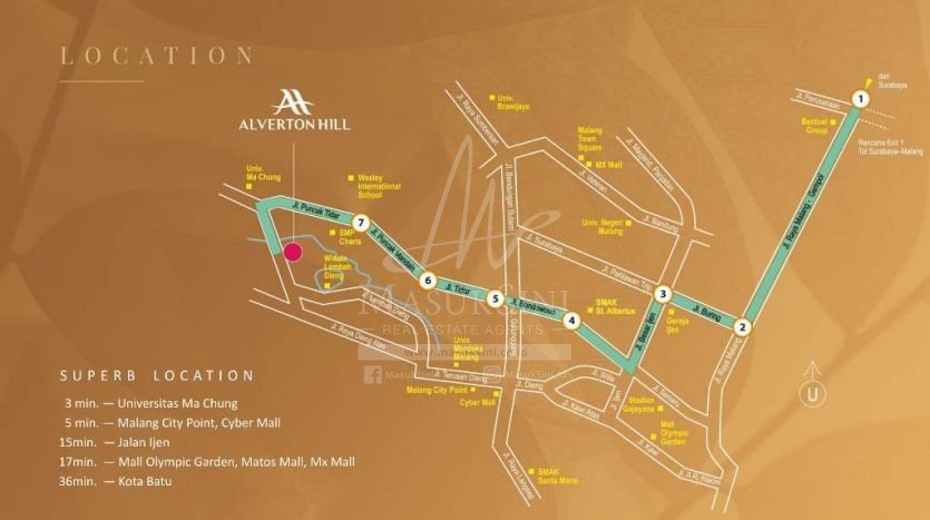Alverton Hill - peta lokasi