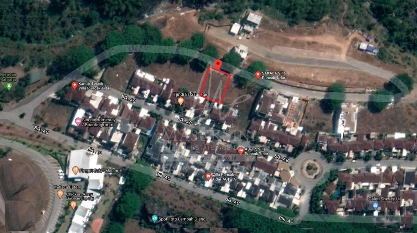 Tanah Dijual di Villa Puncak Tidar Malang