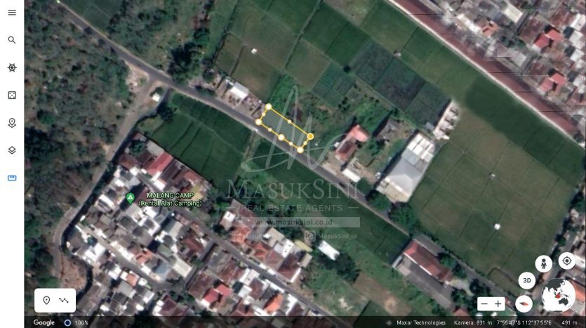 Tanah Dijual di Terusan Soekarno Hatta Malang